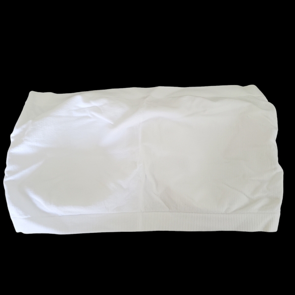 💙 Women's white bandeaus, XL - Picture 2 of 4